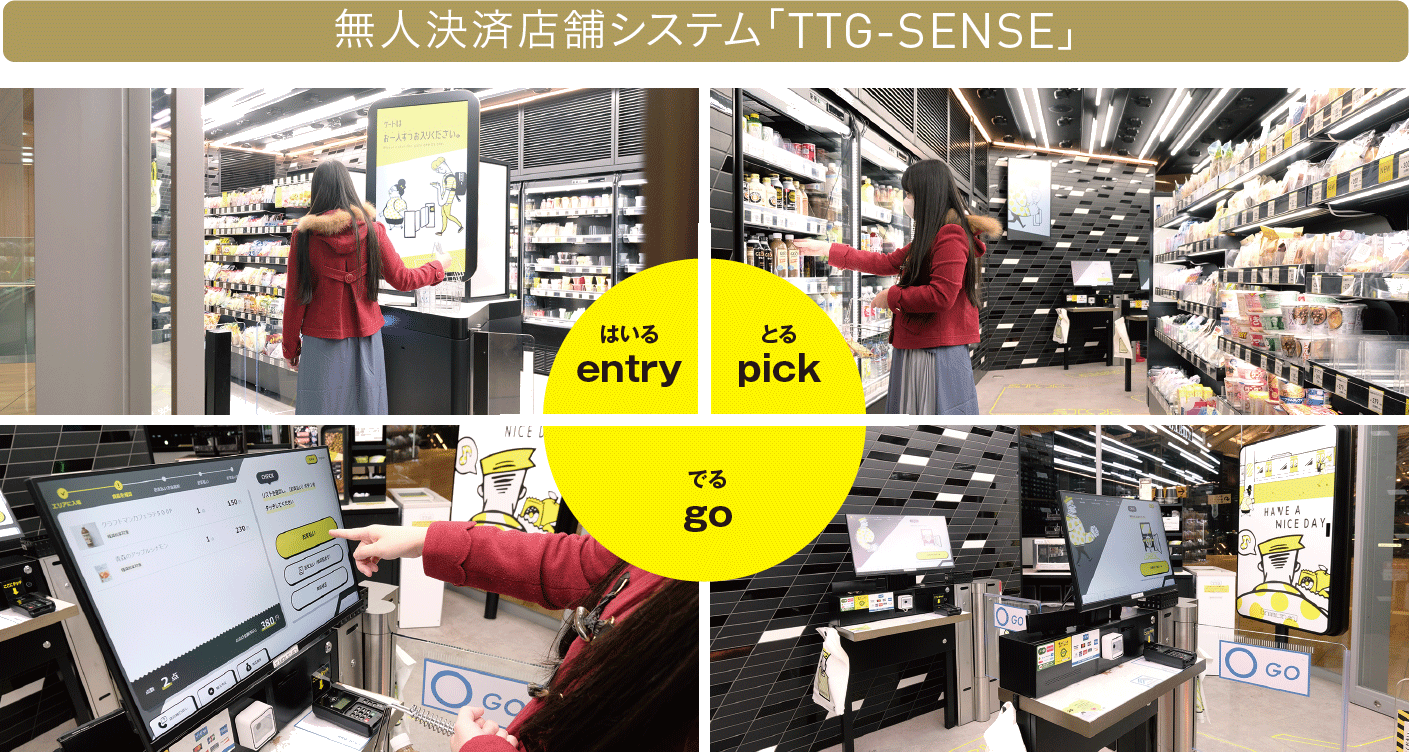 無人決済店舗システム「TTG-SENSE」