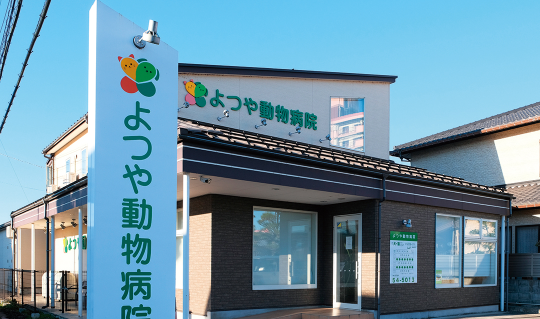 富山県高岡市にあるよつや動物病院高岡出身の奥様との縁で2014年に開院