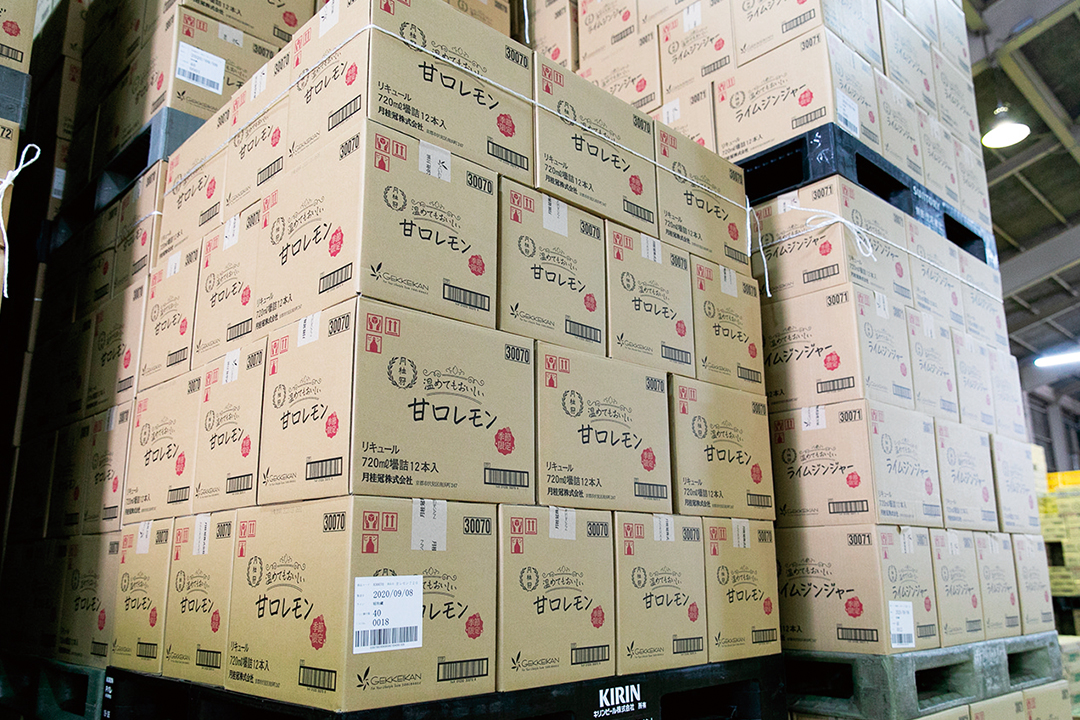 印刷されたラベルで商品は適切に管理され出荷される